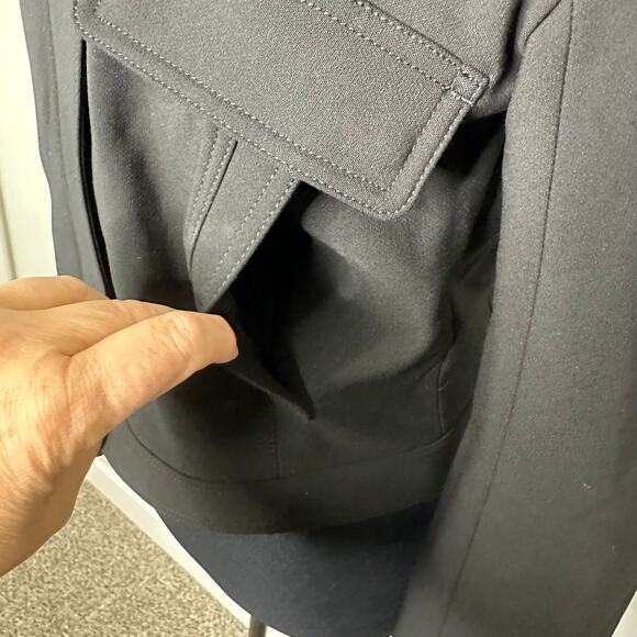 Madewell Shrunken Utility Jacket Size 2 True Black New - Picture 8 of 11